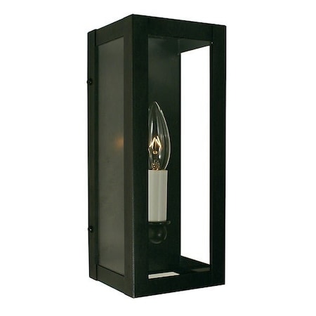 Arroyo Craftsman 4" Vintage Sconce, Bronze, Frosted Glass VIS-4F-BZ